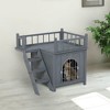 Resenkos Pet Mouse Cage, Hedgehog Cage,Small Animal Cage for Syrian Hamster, Gerbil Cage with Tubing System, Running Wheel Black - 4 of 4