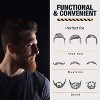 MEDca Men’s Folding Wooden Comb – 2-Pack Solid Sandalwood Fine Tooth Pocket Combs for Beard, Mustache & Head Hair – Travel & Styling - 3 of 4