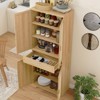 Rattan Freestanding Storage Cabient Tall Cupboard - 4 of 4