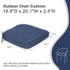 Aoodor Outdoor Dining Chair Cushions Set of 4, Waterproof Patio Furniture Seat Cushions, Outdoor Chair Pads with Ties - 3 of 4
