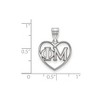 Black Bow Jewelry Sterling Silver Phi Mu Greek Life Pendant - 2 of 3