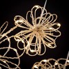 6.5"H, 5.5"H & 4"H Sullivans Christmas Lighted Gold Swirl Balls Set of 3, Indoor Christmas Decor - 2 of 3
