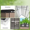 10.4'x12' Outdoor Storage Shed, Large Garden Shed, with Slooping Roof and 4 Vents - 4 of 4