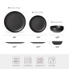12-Piece Stoneware Dinner Plates Bowls Sets | Microwave & Dishwasher Safe, Non-Toxic Dinner Plates Bowls Set | Stackable Matte Glaze Kitchenware - 2 of 4
