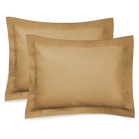 Gold pillow hot sale shams