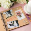Juvale 80 Pages Hardcover Kraft Scrapbook Albums, Multi-Purpose Brown Paper Notebook for Arts and Crafts (8x8 Inches) - 2 of 4