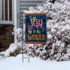 Briarwood Lane Christmas Double Sided Garden Flag 12x18 For Outdoor Joyous World For Christmas Garden Flag Flags For Outside - 4 of 4