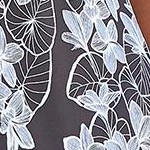 black white stencil floral