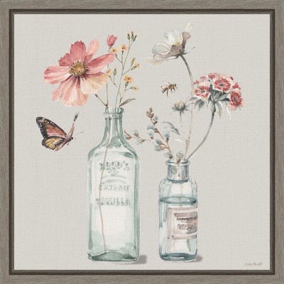Amanti Art A Country Weekend X Gray by Lisa Audit Canvas Wall Art Print Framed 16-in. x 16-in.