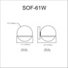 Dainolite Sofia 1 - Light Sconce in  Aged Brass - 4 of 4