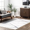 Nuloom Keesha Reversible Pet Friendly Premium Machine Washable Area Rug, 4' x 6', Beige And Blue - 2 of 4