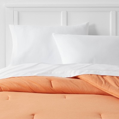 Twin/Twin Extra Long Jersey Solid Comforter Light Orange - Room Essentials™