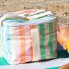 Sunnylife Light Cooler Bag - Utopia Multi-Pastel Stripe - 8Gal, Hot-Cold - 3 of 4