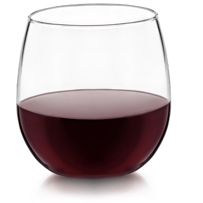 Libbey Stemless Red Wine Glasses, 16.75 ounce, Set of 8