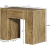 31.5" Farmhouse End Table, Modern Side Table with Heavy-Duty Wooden Pedestal for Living Room, Bedside Nightstand for Bedroom, Easy Assembly - 3 of 4