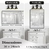 CAVINAS 36x24 Inch Rectangle Bathroom Mirror, Modern Floating Design Wall Mirror with Beveled Edge,Decorative Mirror for Vanity,Silver - 3 of 4