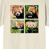 Screenshot Energy Meme Four-Panel Red Pandas Unisex Natural Graphic Tee - 2 of 3