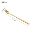 Unique Bargains Square Head Stainless Steel Long Handle Coffee Spoon 4 Pcs - 2 of 4