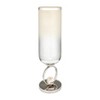 Glam Glass Vase with Metal Base - Elegant Aluminum & Stone - Modern Decorative Centerpiece - Luxury Flower Holder for Living Room, Bedroom - 3 of 4