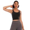 DOMETOUR Cross Back Athletic Yoga Sports Bra With Removable Chest Cushion - 4 of 4