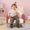 Costway Kids Rocking Chair Children Armchair Velvet Upholstered Sofa w/ Solid Wood Legs - image 2 of 4