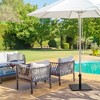Costway 36LBS Square Umbrella Base Stand Weighted Patio Market Umbrellas Black - 4 of 4