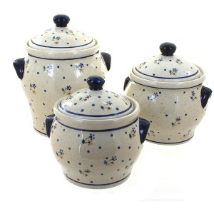Blue Rose Polish Pottery 1300 Zaklady Canister Set - 1 of 1