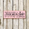 Slickblue Sweet Goodnight Quote Sign, 3.5x10 Rustic Knotty Pine Wood Plaque, Wall or Shelf Decor - 2 of 3