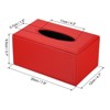 Unique Bargains Rectangle PVC Leather Waterproof Tissue Box Cover for Countertop - 2 of 4
