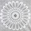 Cotton Embroidered Decorative Square Pillow Grey 20x20" - 3 of 4