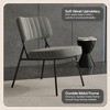 LeisureMod Marilane Velvet Accent Chair – Cushioned Upholstery, Cozy Seating for Living Rooms, Offices, Lounges & Contemporary Home Spaces - 2 of 4