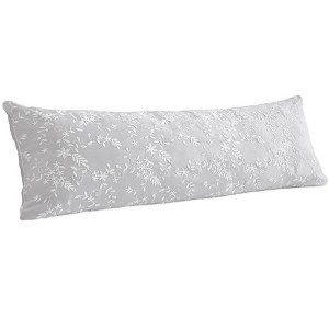 Sweet Jojo Designs Girl Body Pillow Cover (Pillow Not Included) 54in.x20in. Lace Grey - 1 of 4