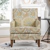 29" Fabric Accent Chair,Upholstered Armchair with Nailhead Trim and Wood Legs for Living Room or Bedroom-Baofuwish - 2 of 4