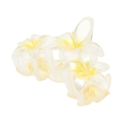 Unique Bargains Women's Classic Flowered Hair Clips 3.54"x2.17"x2.09" 1 Pc