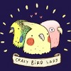 Junior's Design By Humans Crazy Bird Lady By SophieCorrigan T-Shirt - 2 of 3