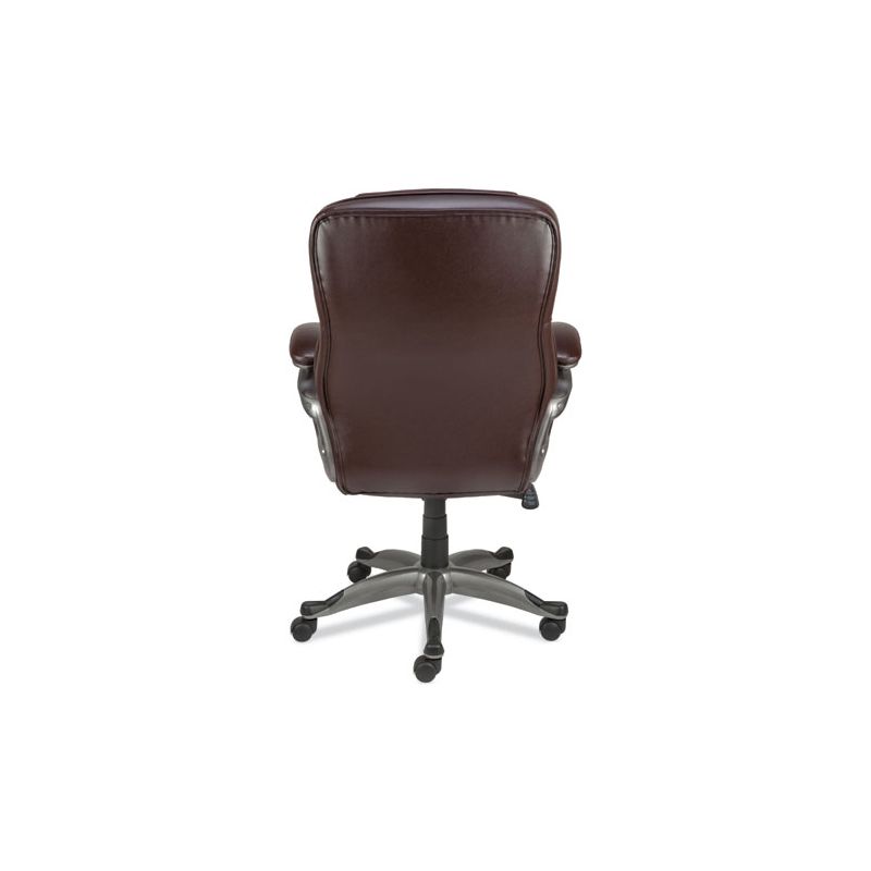 Alera Alera Birns Series High-Back Task Chair, Supports Up to 250 lb, 18.11" to 22.05" Seat Height, Brown Seat/Back, Chrome Base, 4 of 6