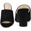 Perphy Women Slip on Chunky Heels Mules Slide Sandals - 3 of 4
