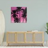 Stupell Industries Pink Tropical Sunset Palm Trees Canvas Wall Art - 2 of 4