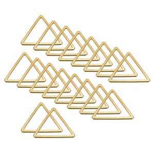 Unique Bargains Jewelry Handmade Triangle Earrings Beading Hoop 30 Pcs - 1 of 4