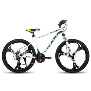 HILAND 26" Mountain Bike for Men Women, 3/6/Multi-Spokes Wheel, 21 Speeds - 1 of 4