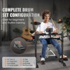 VEVOR Electric Drum Set, 15 Drum Kits & 150 Sounds Electronic Drum Kit, USB MIDI Supported 6.5 in Quiet Mesh Snare Electric Drum Set, Black - 3 of 4