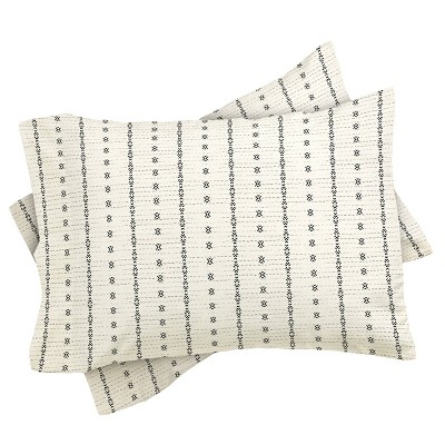 Deny Designs Queen/Full Holli Zollinger French Geometric Stripe Comforter Set Black/White - Deny Designs: Modern Reversible Bedding — фото 3