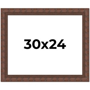 PosterPalooza | 30x24 Wide Bamboo Picture Frame, UV Acrylic, 4 Finishes - Brown, Black, Silver, and Natural - 1 of 4