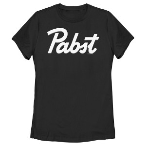 Women's Pabst Black Logo T-Shirt - 1 of 4