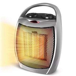 ZAFRO Electactic Compact 1500W/750W Space Heater with Thermostat - ETL Certified, Ideal for Home & Dorm - 1 of 4