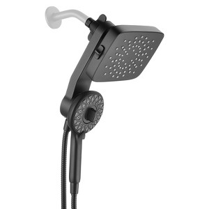 Cobbe 2-in-1 Dual Shower Head, 5-Spray Detachable Round Handheld Shower Head - 1 of 4