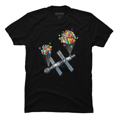 Men's Design By Humans The Magic of satellites By Raxarts T-Shirt