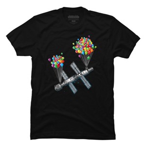 Men's Design By Humans The Magic of satellites By Raxarts T-Shirt - 1 of 4