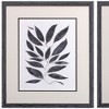 HomeRoots Set of Two Beige And Black Leaves Framed Art - 4 of 4