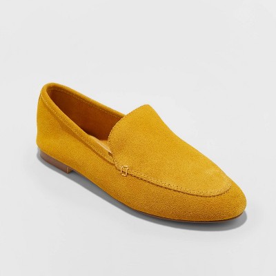 yellow wide width shoes